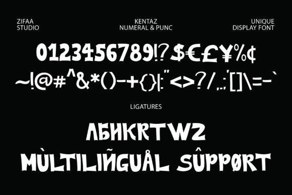 Kentaz Font PNG with transparent background - Preview 6