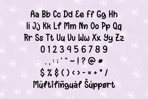 Lively Sprouts Font PNG with transparent background - Preview 3