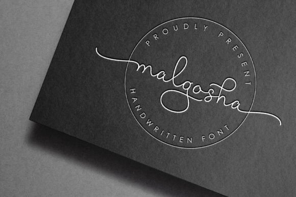 Malgosha Font font preview - 6
