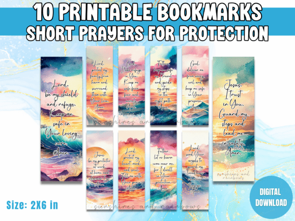 Prayers for Protection Bookmark Set
