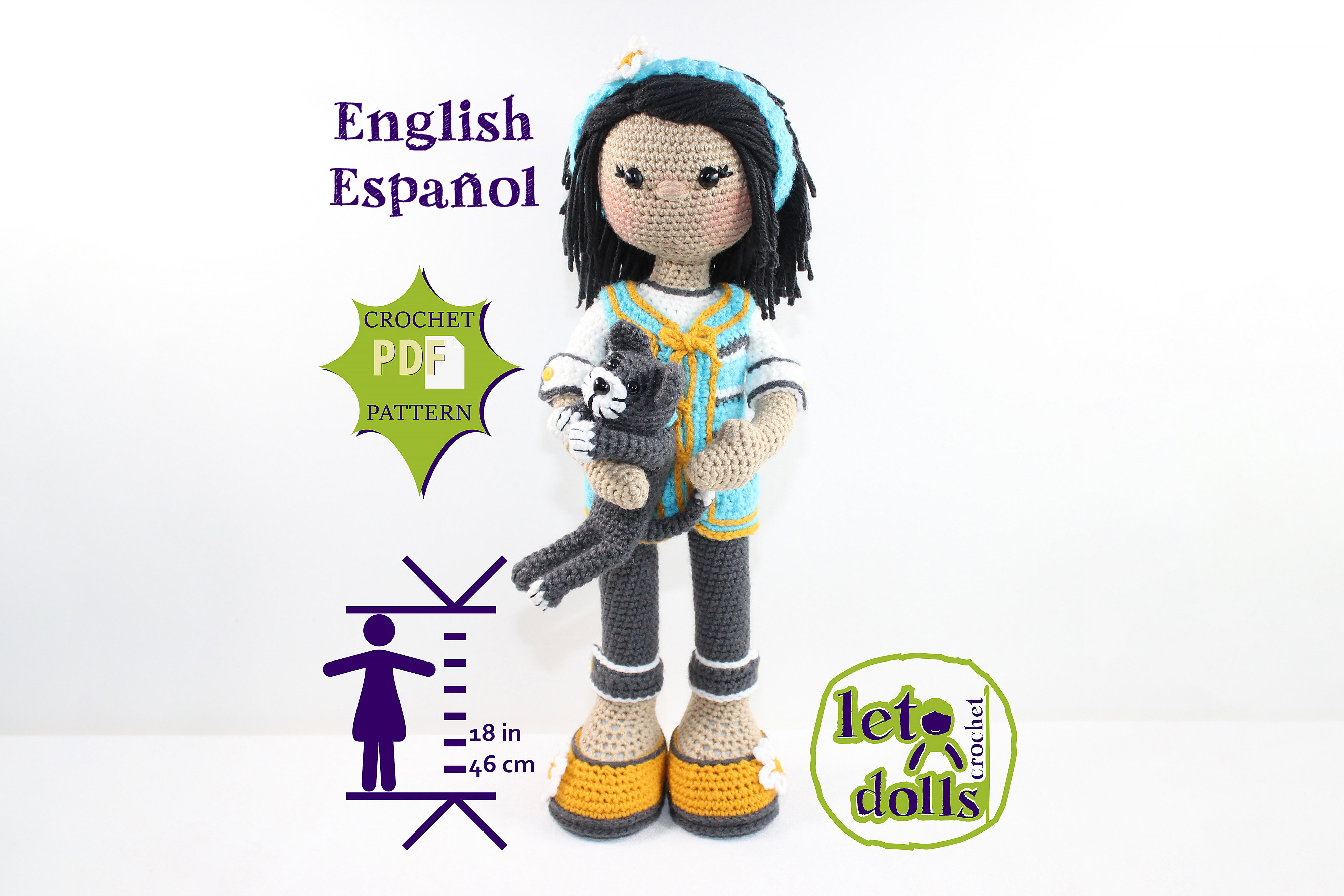 Wendy Medium Crochet Doll Pattern