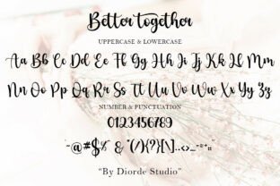 Better Together Font by Diorde Studio · Creative Fabrica
