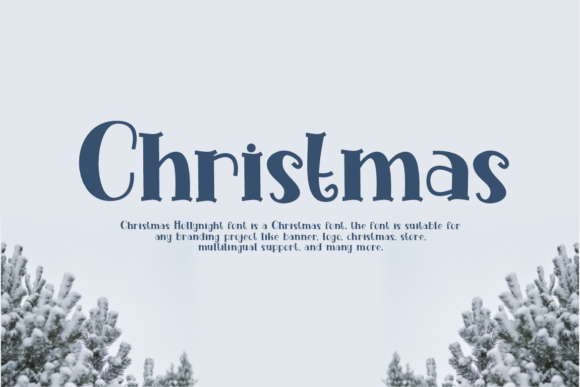 Christmas Hollynight Font - Preview 1