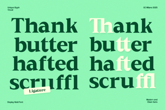 Gc Milano Font - Preview 3