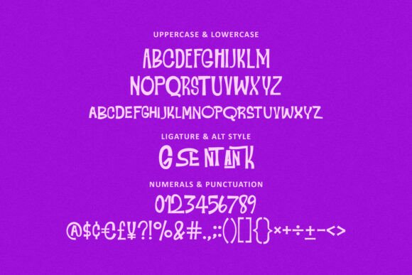 Gank Sento Font - Preview 4