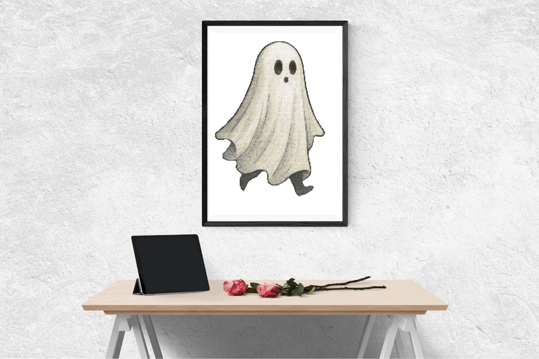 Halloween Little Ghost in the Fog