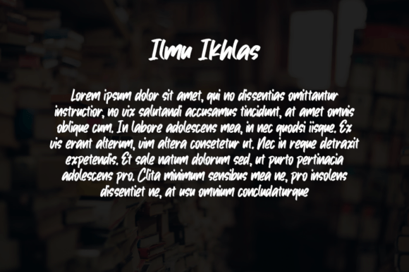 Ilmu Ikhlas Font - Preview 2