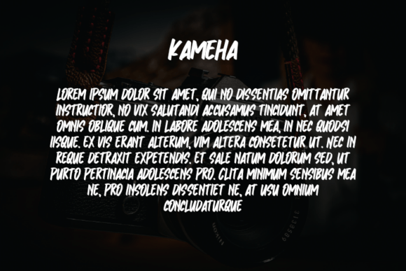Kameha Font PNG with transparent background - Preview 2