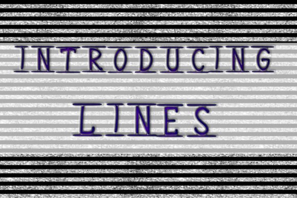 Lines Font PNG with transparent background - Preview 1