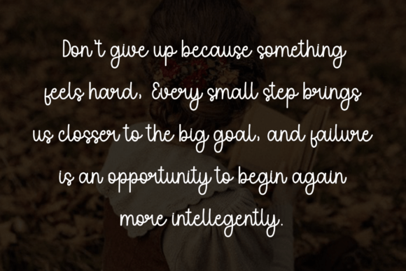 Little Woman Font PNG with transparent background - Preview 5
