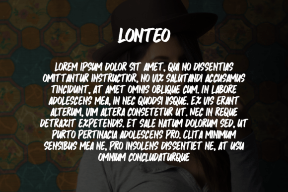 Lonteo Font PNG with transparent background - Preview 2