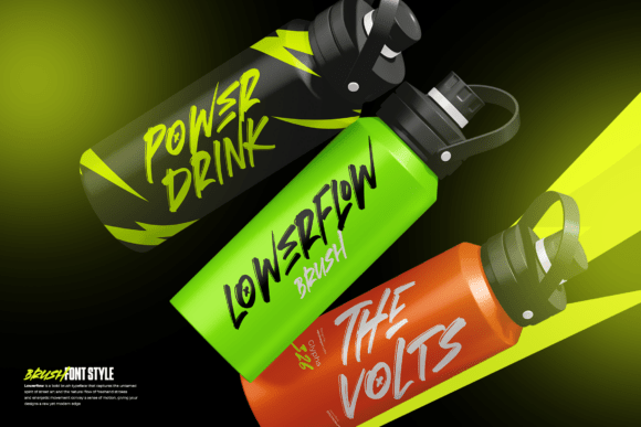 Lowerflow Font PNG with transparent background - Preview 2