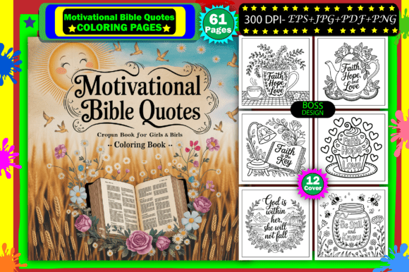 Motivational Bible Quotes Coloring Pages