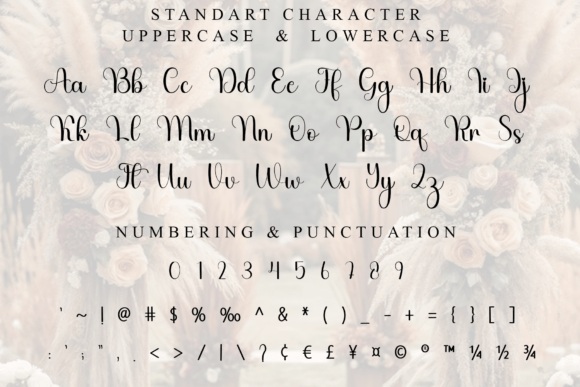 Rustic Decoration Font PNG with transparent background - Preview 6
