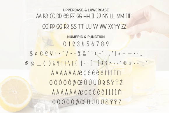 Simple Lemonade Font PNG with transparent background - Preview 6