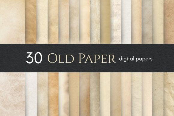 30 Old Paper Textures, Vintage Papers