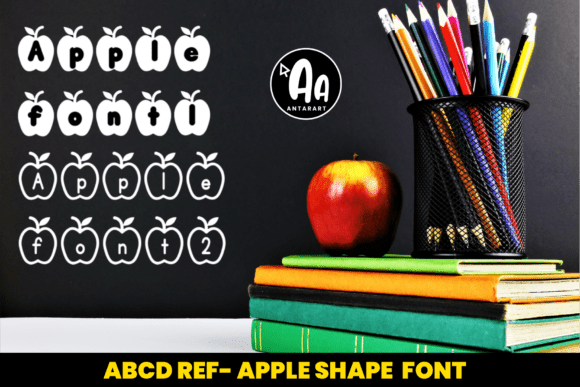 Abcd Ref Apple Shape1 Font - Preview 1