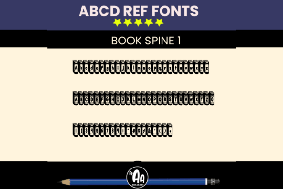 Abcd Ref Book Spine1 Font - Preview 2