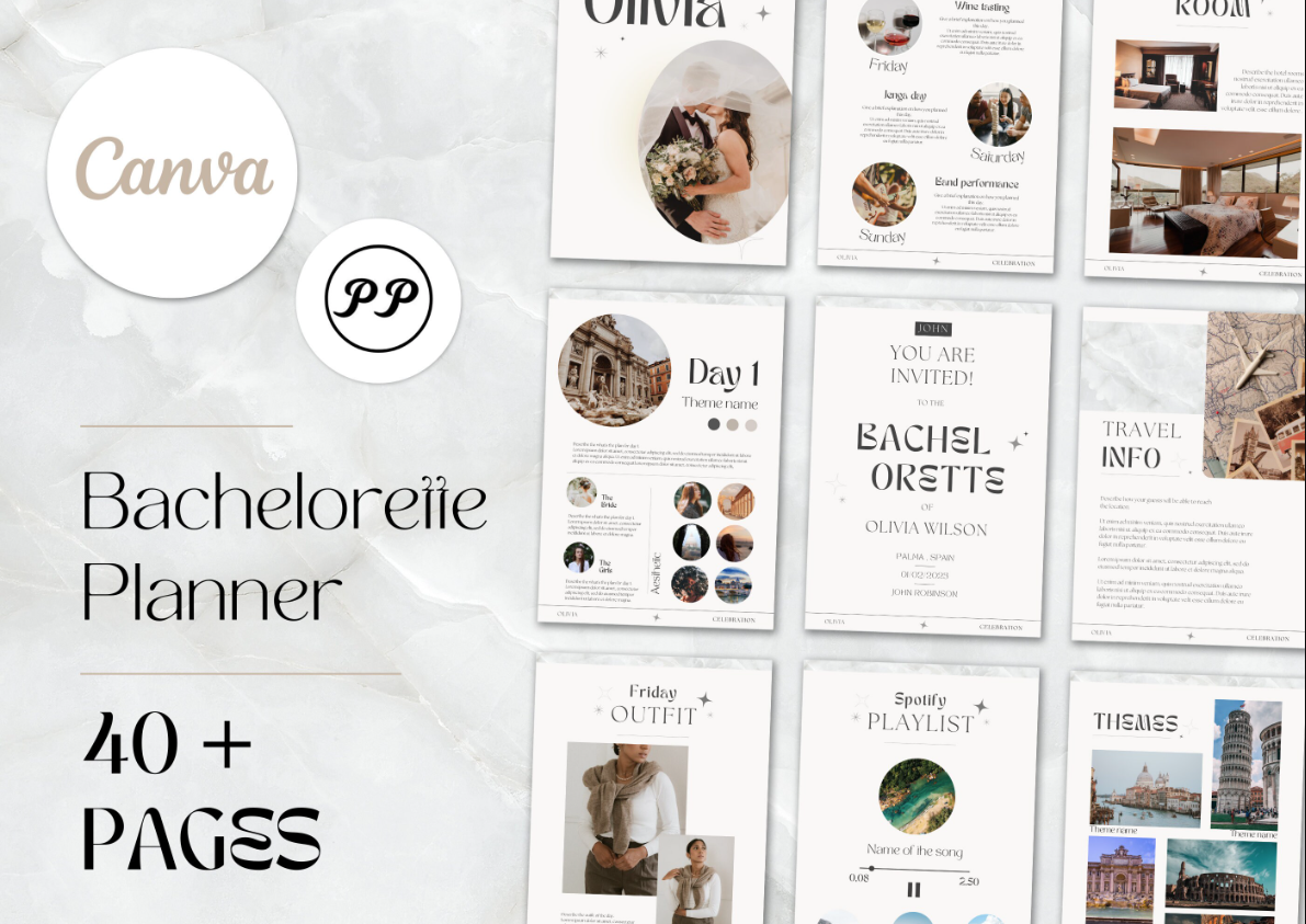 Bachelorette Planner Template