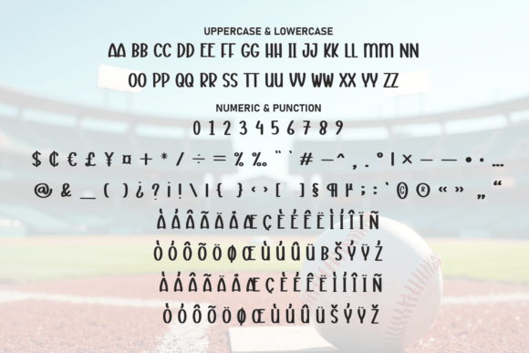 Baseball Font - Preview 6
