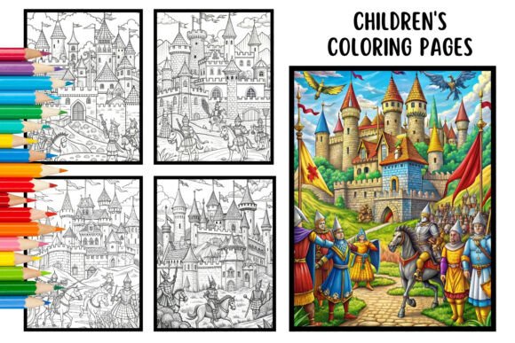 Castle Children's Coloring Books Kids