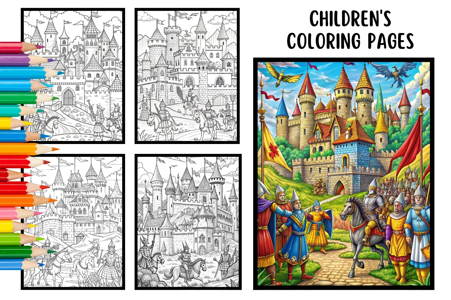 Castle Children's Coloring Books Kids