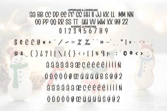 Christmas Snowman Font - Preview 6