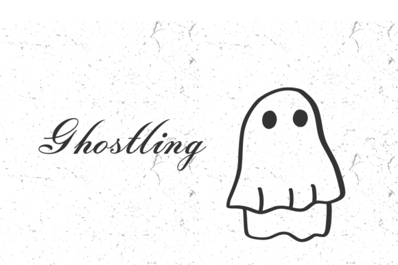 Halloween Cute Ghost Font - Preview 4