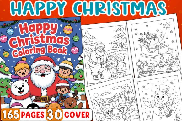 Happy Christmas Coloring Pages