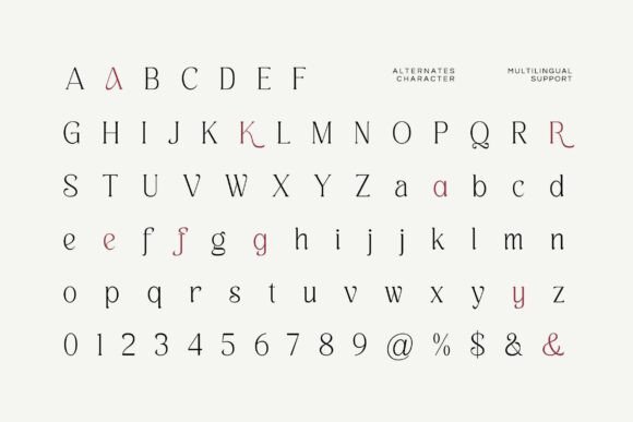 Kine Lariwa Font font preview - 4