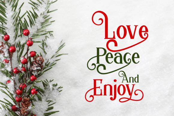 Merrychristmas Regular Font PNG with transparent background - Preview 1