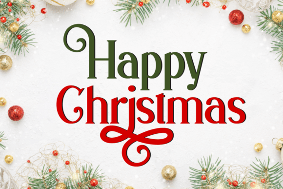 Merrychristmas Regular Font PNG with transparent background - Preview 2