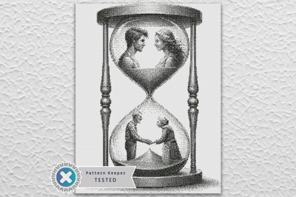 Monochrome 1 Color Cross Stitch Pattern