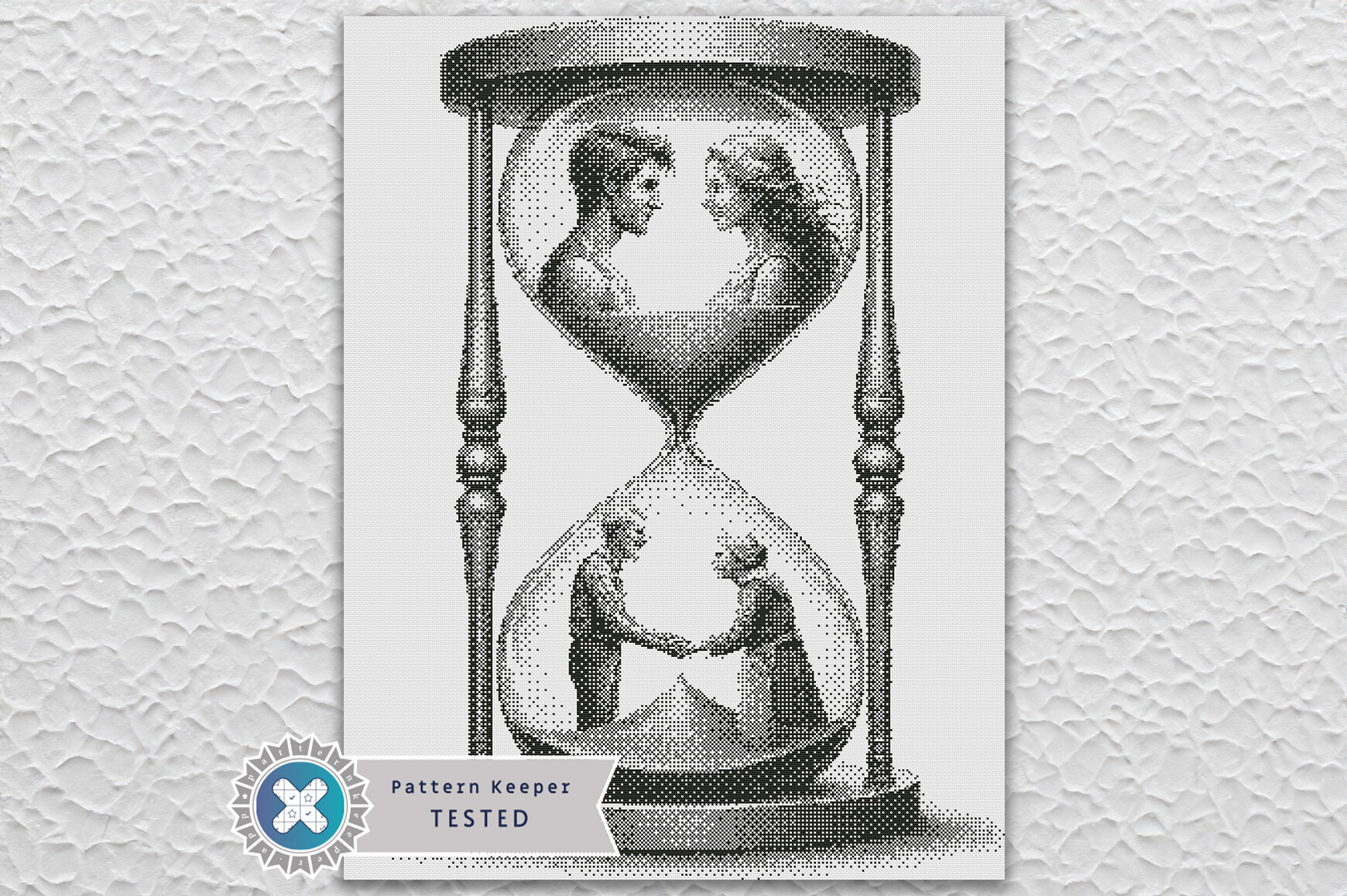 Monochrome 1 Color Cross Stitch Pattern