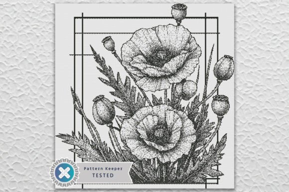 Monochrome 1 Color Cross Stitch Pattern