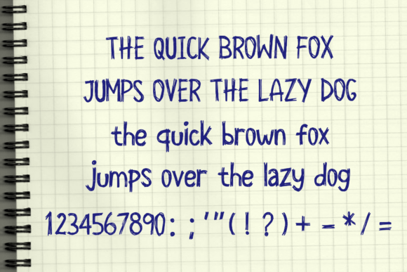 Neat Scribble Font PNG with transparent background - Preview 3