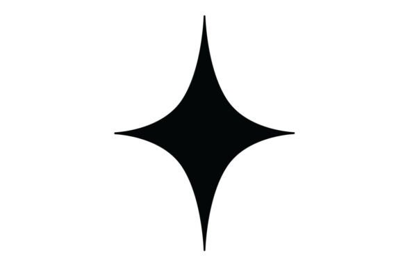 Simple Diamond Star Silhouette