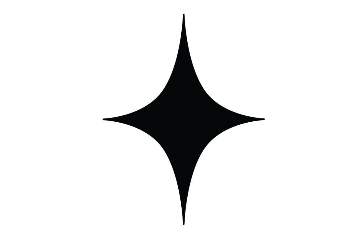 Simple Diamond Star Silhouette