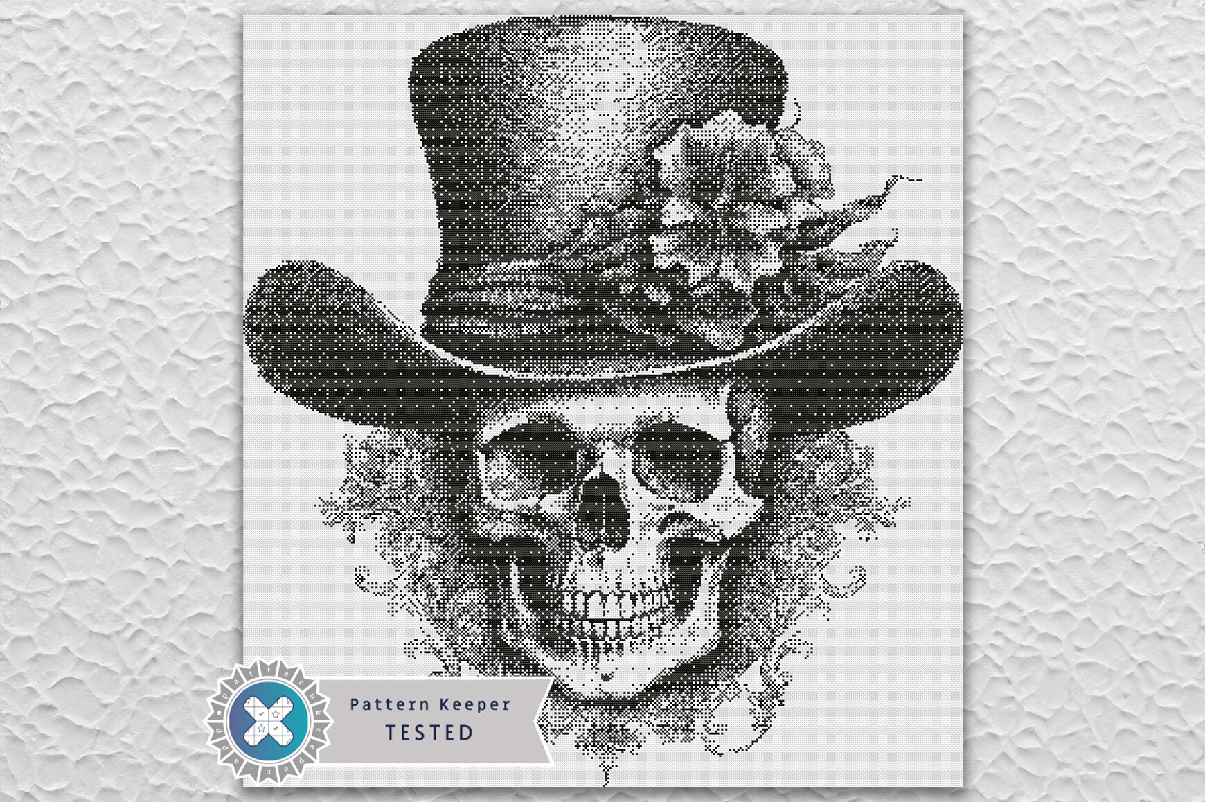 1 Color Cross Stitch Pattern Halloween