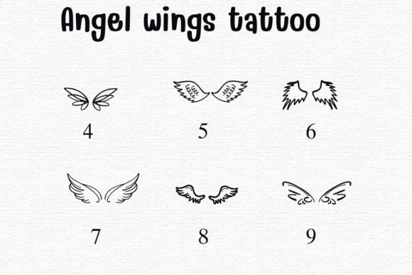 Angel Wings Tattoo Font - Preview 3