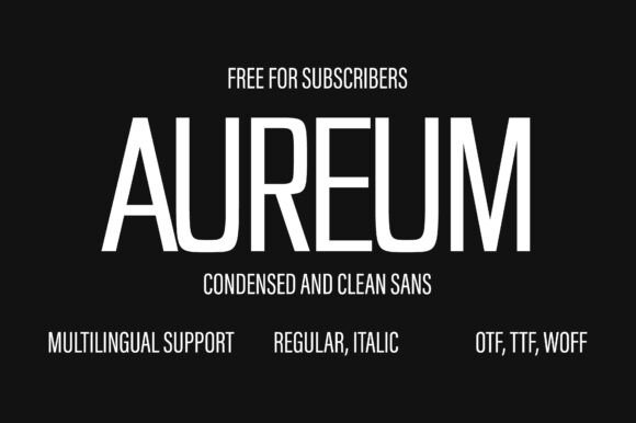 Aureum Font by Minimalistartstudio · Creative Fabrica font preview