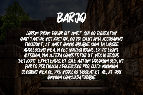 Barjo Font - Preview 2