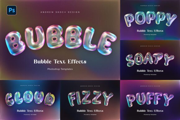Bubble Text Effects Graphic Layer Styles By Sko4
