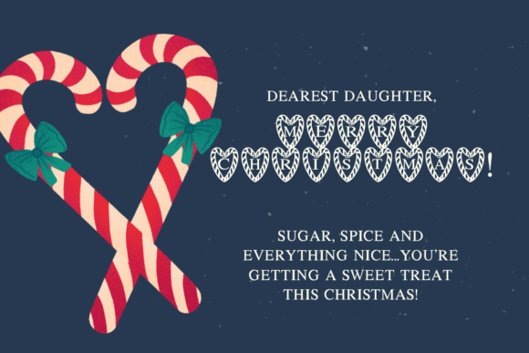 Candy Cane Heart Font - Preview 5