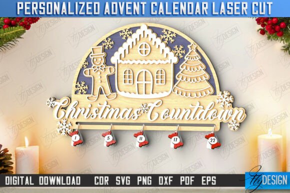 Christmas Advent Calendar Laser Cut Cnc Laser Cutting