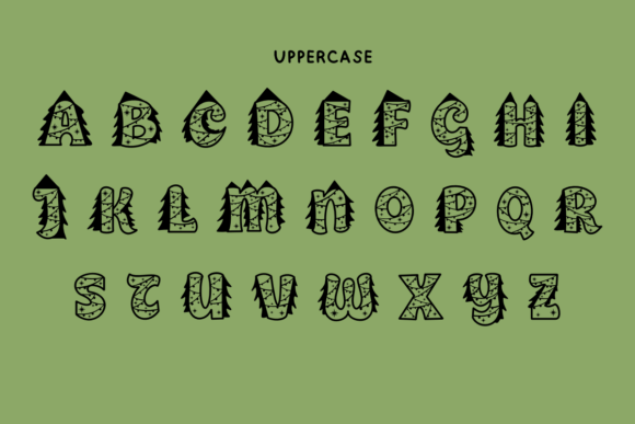 Christmas Forest Font - Preview 5