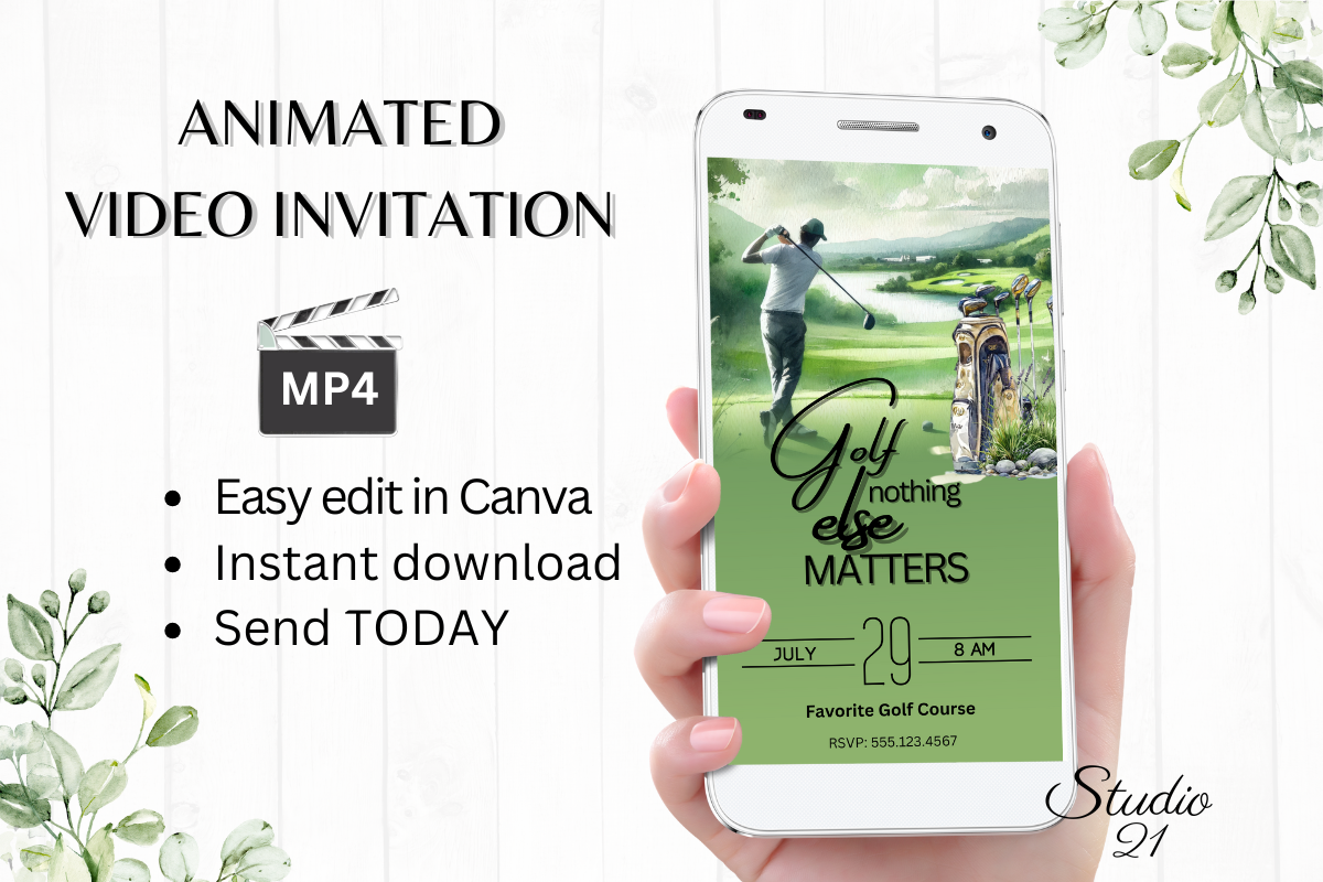 Electronic Golf Invitation