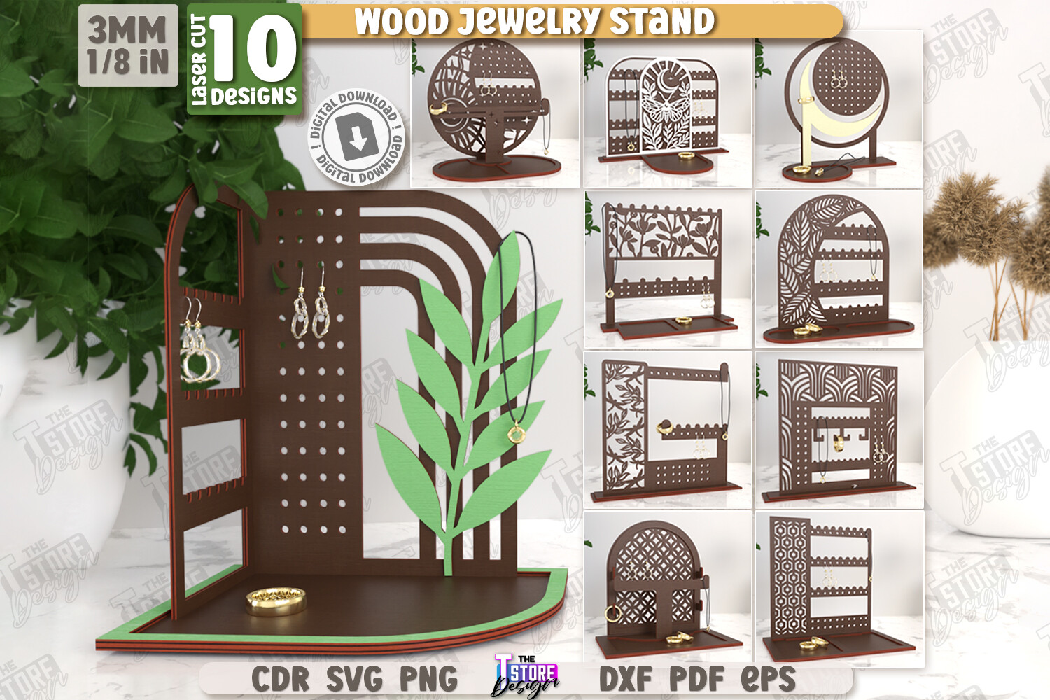 Jewelry Display Laser Cut Bundle