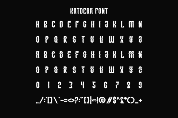 Katdera Font PNG with transparent background - Preview 3