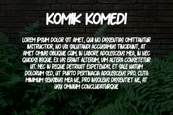 Komik Komedi Font PNG with transparent background - Preview 2